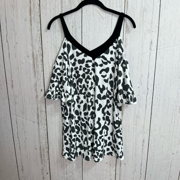 Now N Forever Animal Print Blouse - Picture 1 of 8